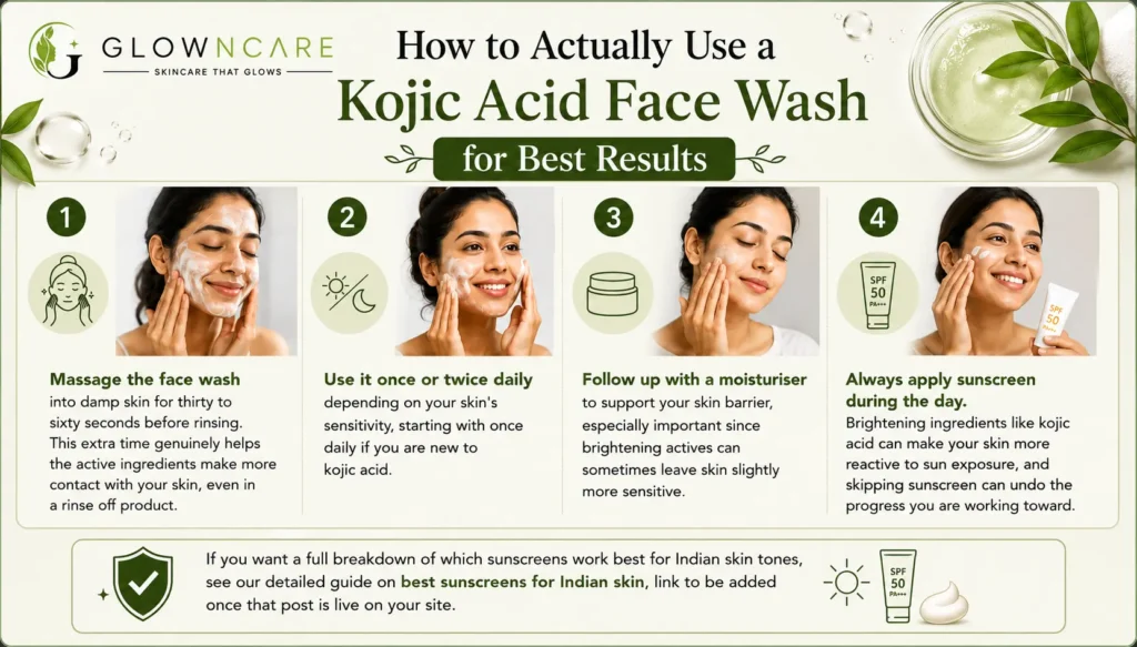 How to Actually Use a Kojic Acid Face Wash for Best Results