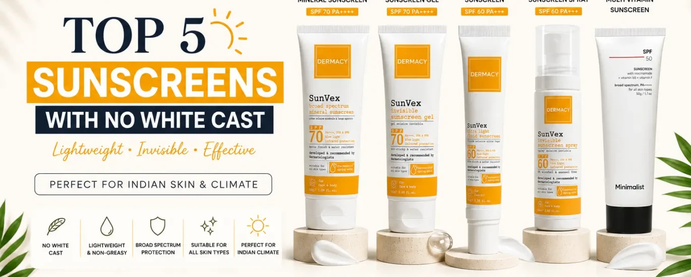 Top 5 Best Sunscreens With No White Cast