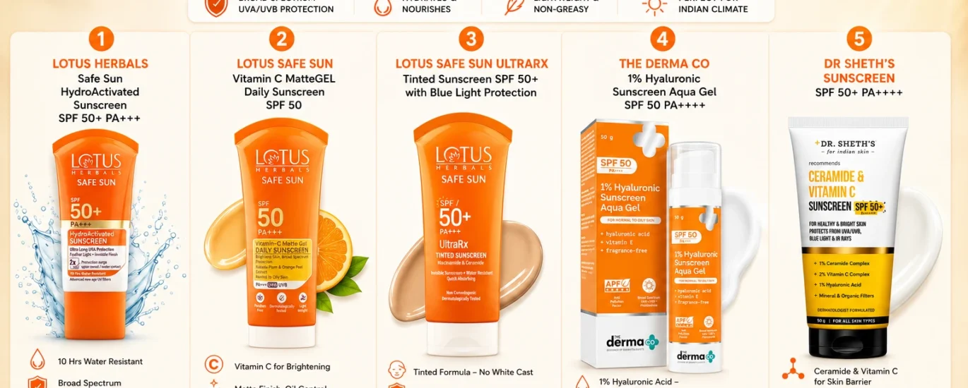 Top 5 Sunscreens for Indian Skin, Reviewed Honestly