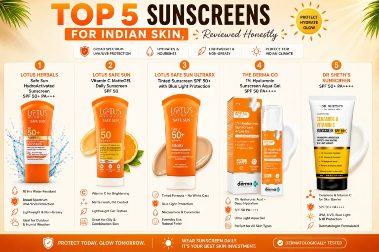 Top 5 Best Sunscreens for Indian Skin, Reviewed Honestly