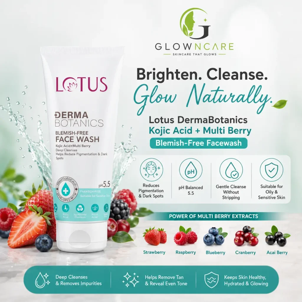 Why the Lotus DermaBotanics Kojic Acid + Multi Berry Blemish-Free Facewash Is Worth Considering